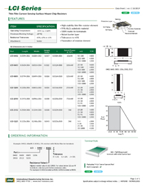 LCI thin film resistor